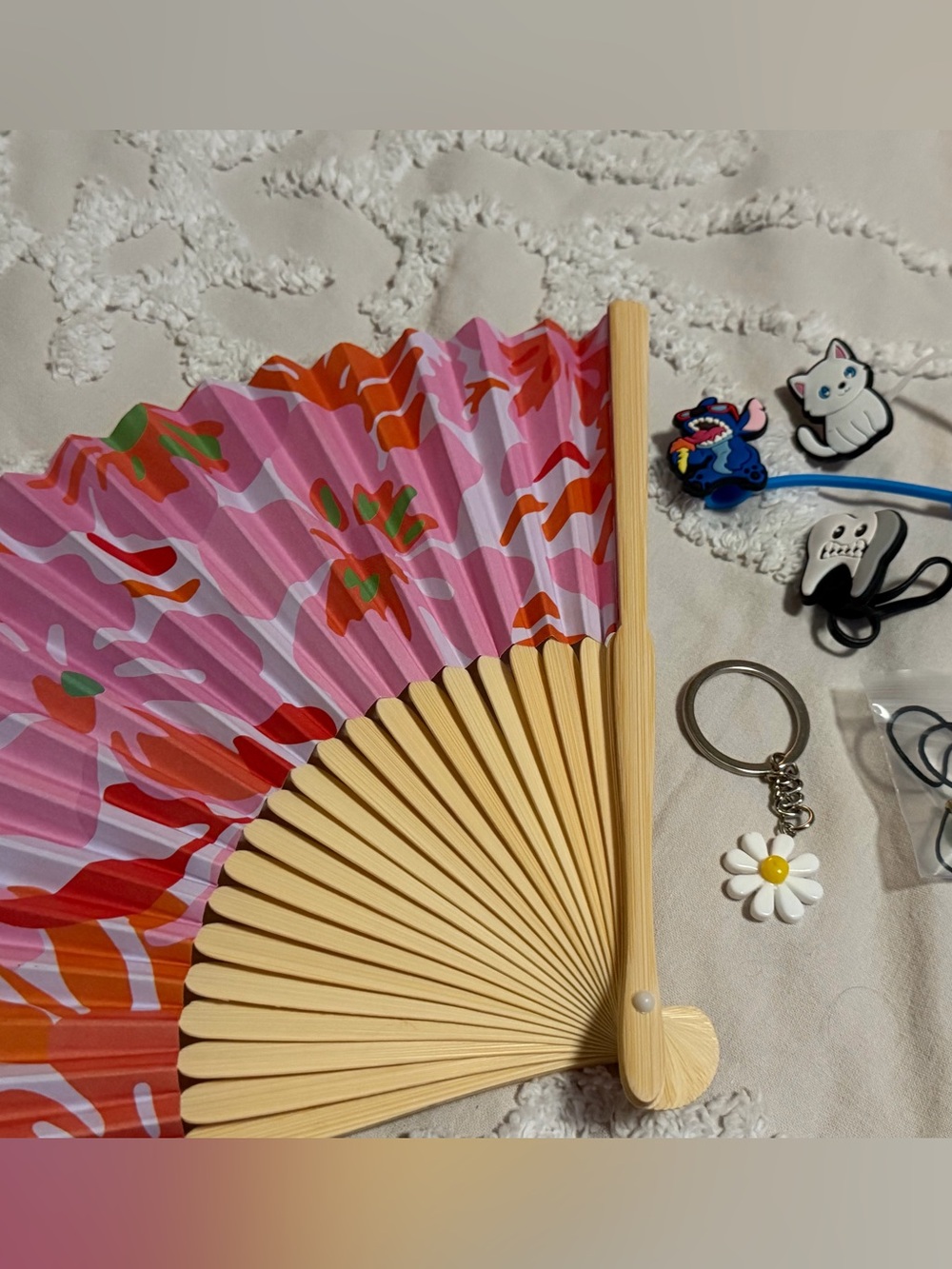 Lot of Cute Accessories – Wallet, Sunglasses, Phone Case, Fan, Bricks, And More